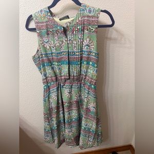 MAUDE MULTICOLORED PRINT DRESS SIZE MEDIUM